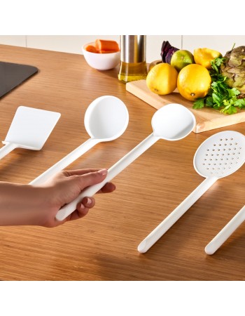 Karaca Simple 5-Piece Utensil Set, White