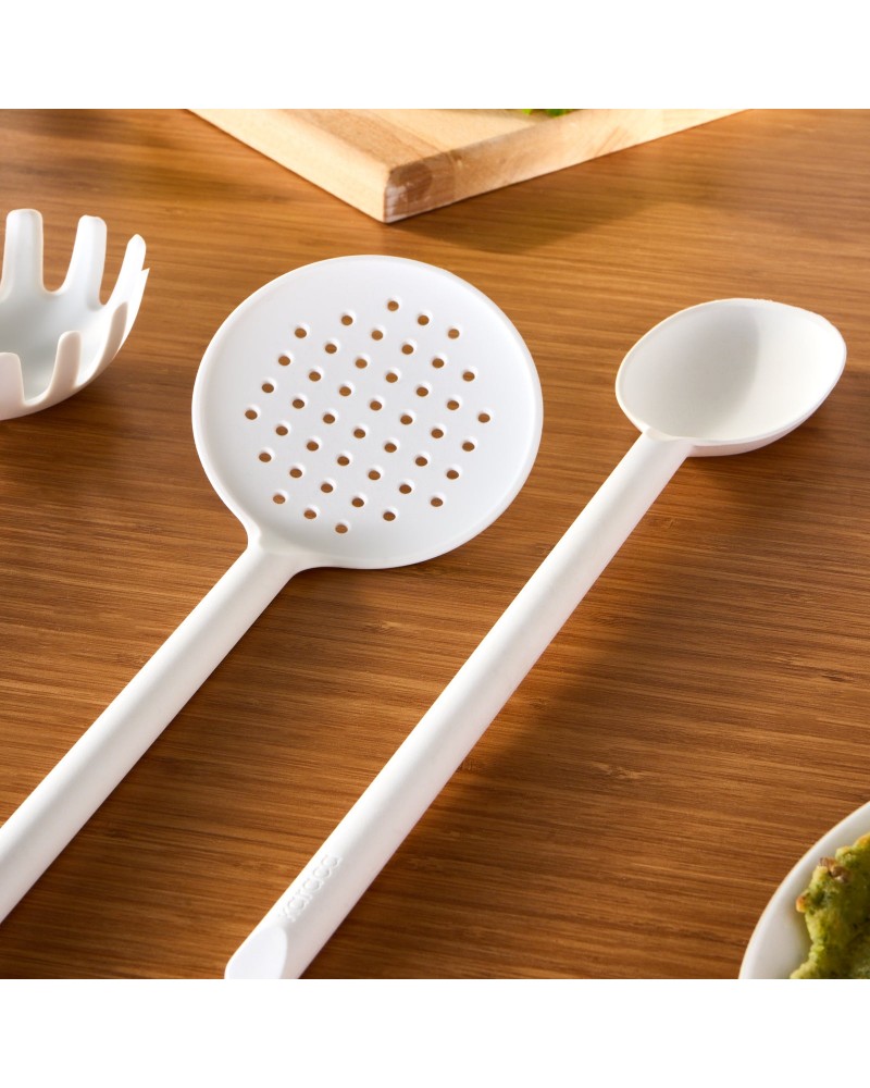 Karaca Simple 5-Piece Utensil Set, White