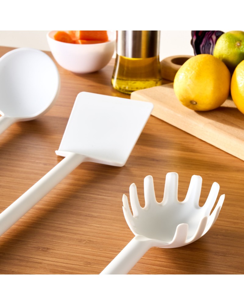 Karaca Simple 5-Piece Utensil Set, White