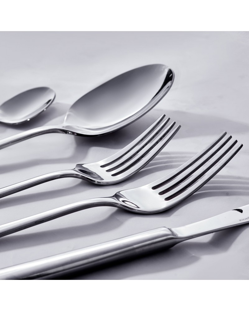 Karaca Tivoli 30-Piece Stainless Steel Cutlery Set for 6 People, Silver