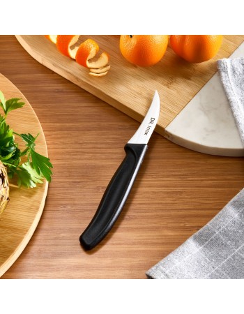 Dr. Inox Stainless Steel Paring Knife, 17cm, Black