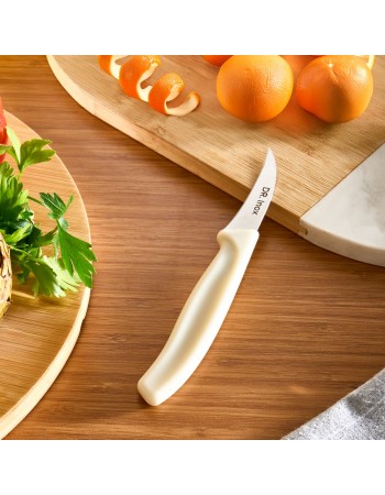Dr. Inox Stainless Steel Paring Knife, 17cm, Cream