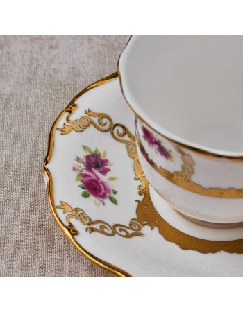 Karaca Royal Bone China Elizabeth 12-Piece Espresso Turkish Coffee Cup for 6 People, 90ml, Multi