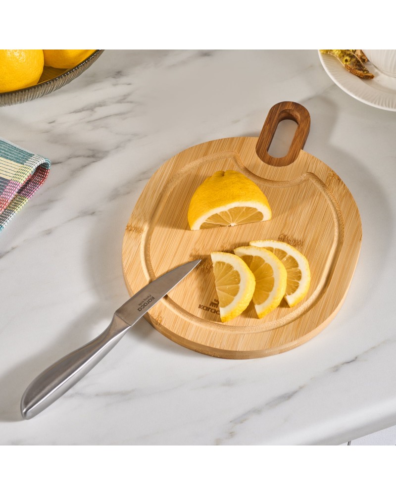 Karaca Ovelcut 2-Piece Bamboo Chopping Board Set, Wood