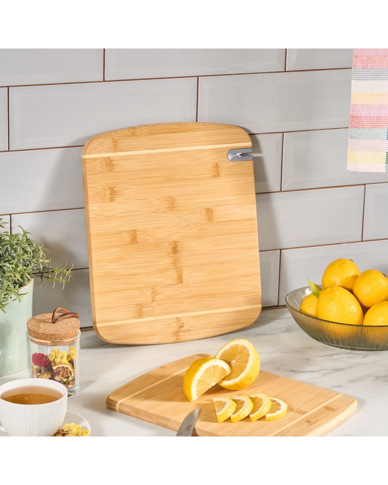Karaca Sharpencut 2-Piece Bamboo Chopping Board, Wood