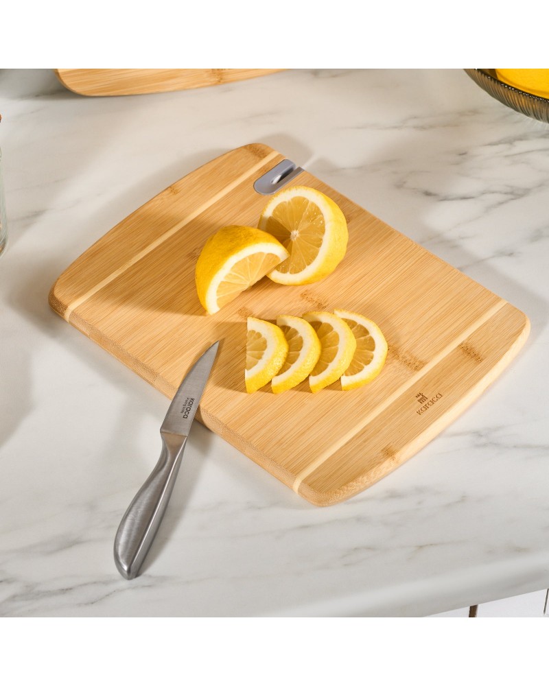 Karaca Sharpencut 2-Piece Bamboo Chopping Board, Wood