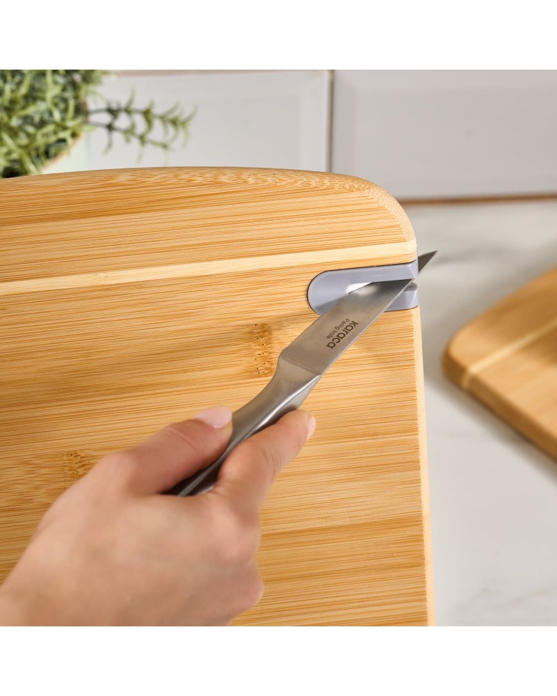 Karaca Sharpencut 2-Piece Bamboo Chopping Board, Wood