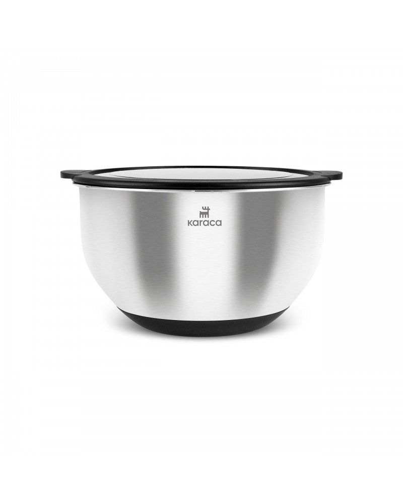 Karaca Mixmaster 2-Piece XL Mixing and Storage Container, Inox