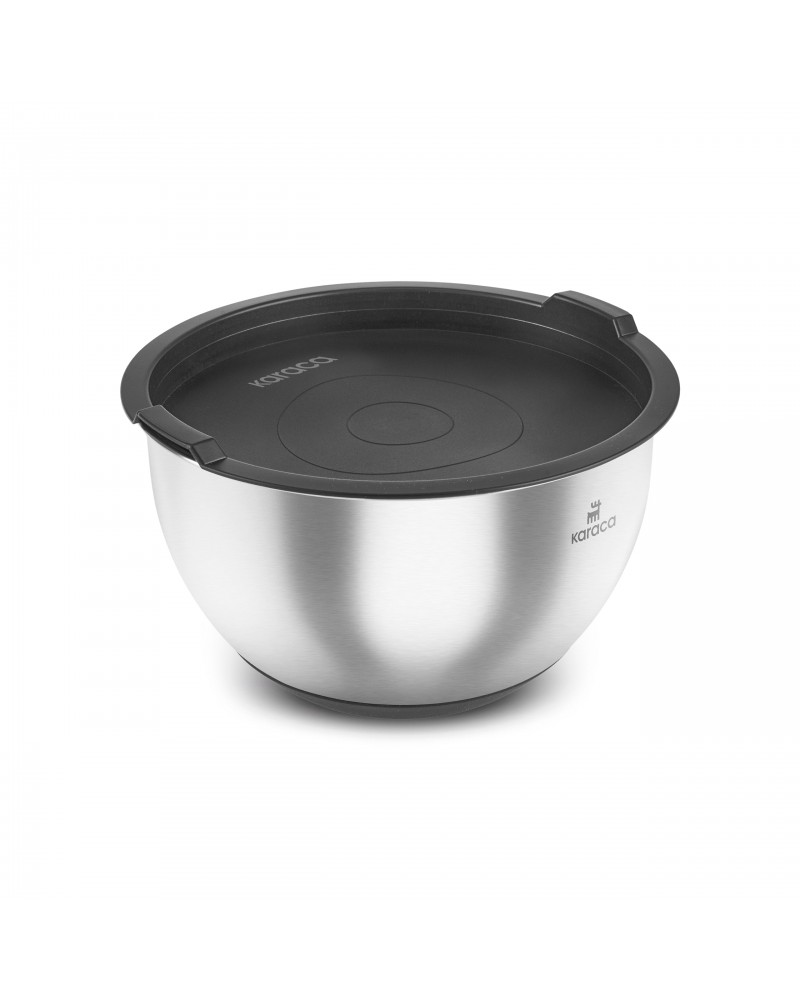 Karaca Blendbox 3-Piece Mixing and Storage Container, Inox
