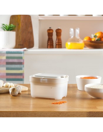 Karaca Spoonsafe Storage Container with Spoon, 500ml, White