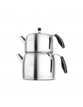 Karaca Stelly Stainless Steel Teapot Set, XL, Inox Karaca Stelly Stainless Steel Teapot Set, XL, Inox