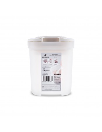 Karaca Spoonsafe Storage Container with Spoon, 1000ml, White