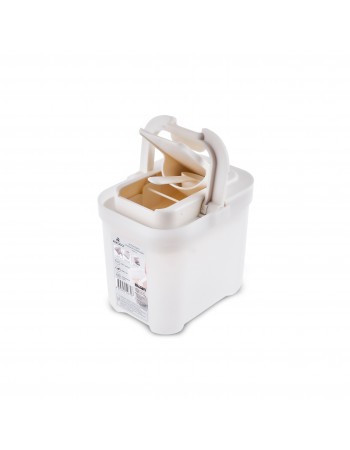 Karaca Spoonsafe Storage Container with Spoon, 1000ml, White