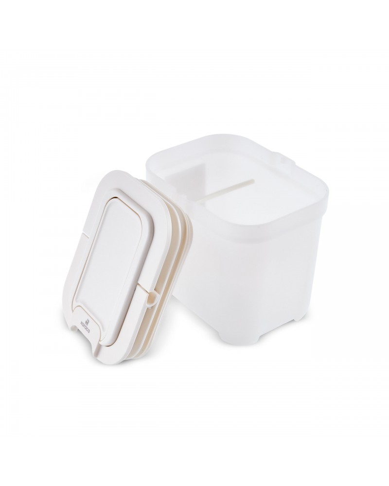 Karaca Spoonsafe Storage Container with Spoon, 1000ml, White