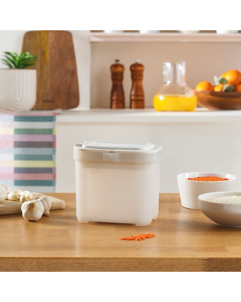 Karaca Spoonsafe Storage Container with Spoon, 1000ml, White