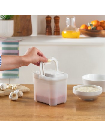 Karaca Spoonsafe Storage Container with Spoon, 1000ml, White