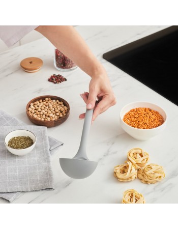 Karaca Silva Silicone Ladle, 32cm, Grey