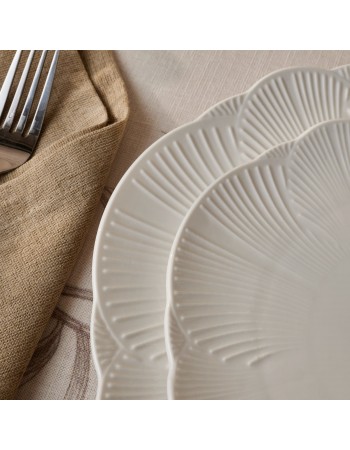 Karaca Bloom 24-Piece Bone China Dinner Set for 6 People, White Karaca Bloom 24-Piece Bone China Dinner Set for 6 People, White