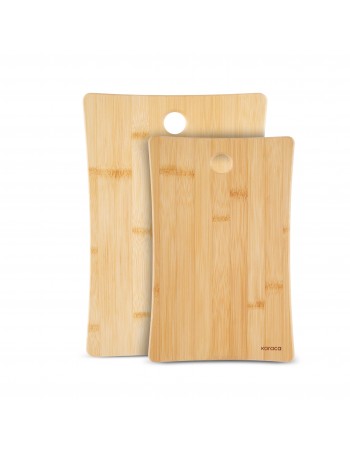 Karaca 2 Piece Bamboo Chopping Board Set, Wood