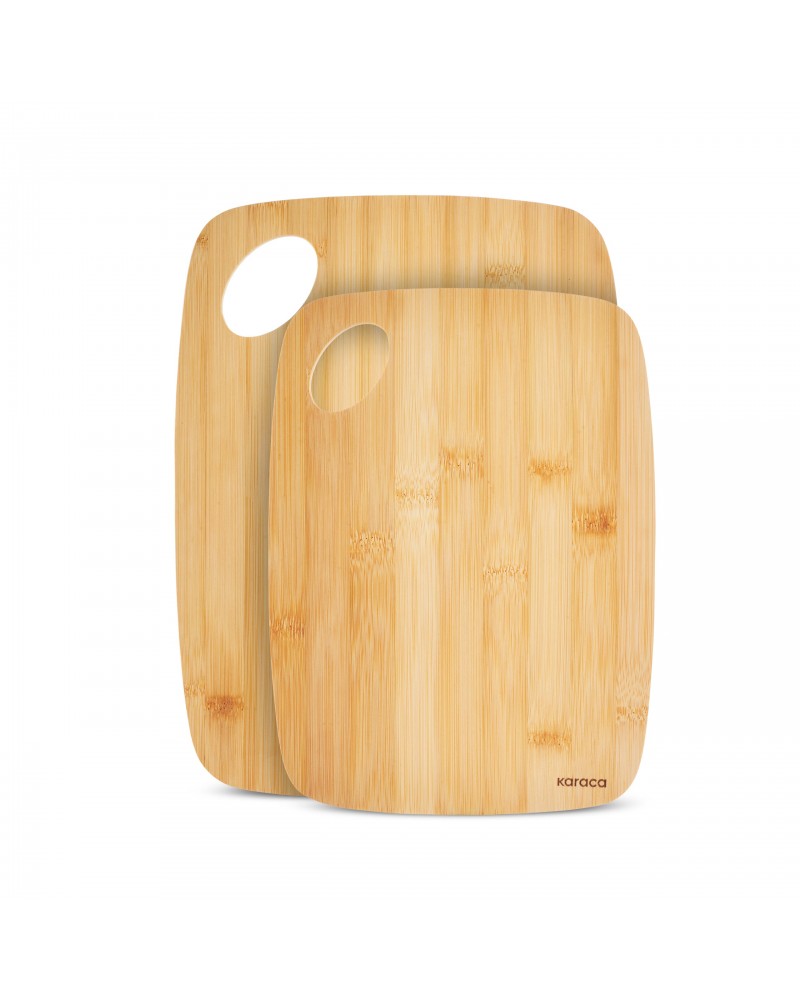 Karaca Karya 2 Piece Bamboo Chopping Board Set, Wood