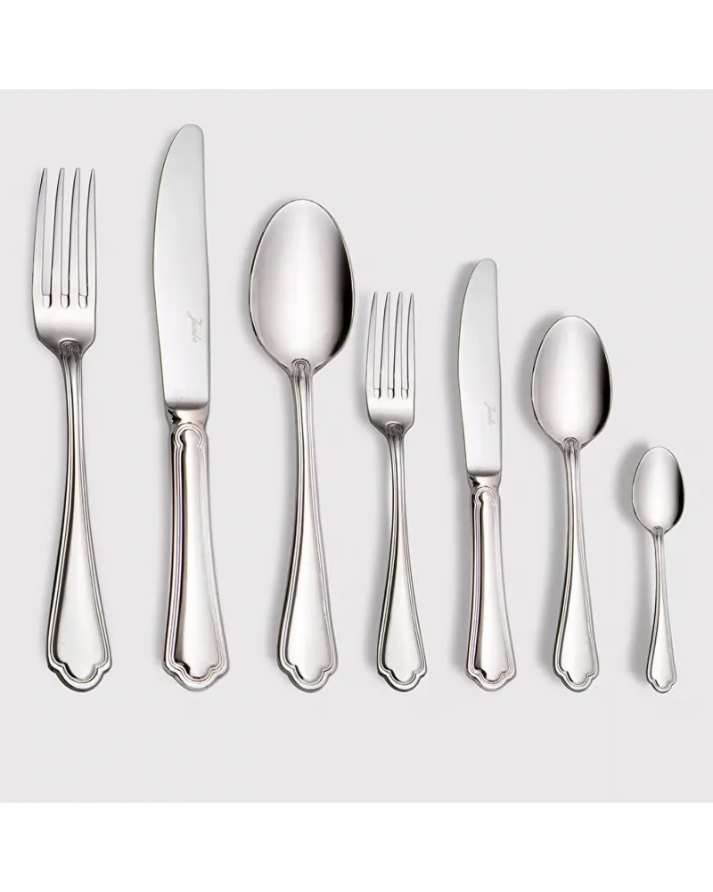 Jumbo 1400 84-Piece Stainless Steel Cutlery Set for 12 People, Silver Jumbo 1400 84-Piece Stainless Steel Cutlery Set for 12 People, Silver