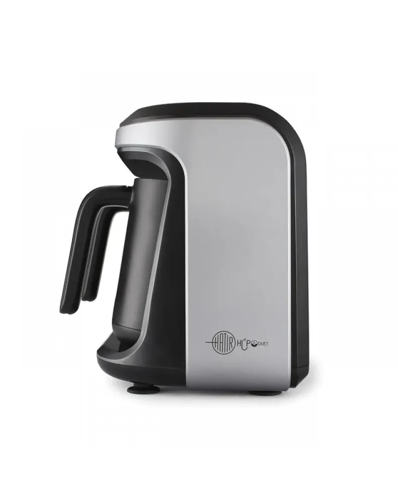 Karaca Hatır Hüps Duet Turkish Coffee Maker, 1400W, Silver