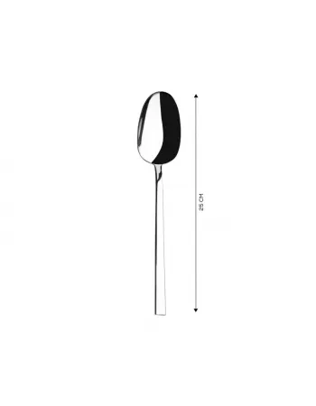 Karaca Flame Stainless Steel Serving Spoon, Silver