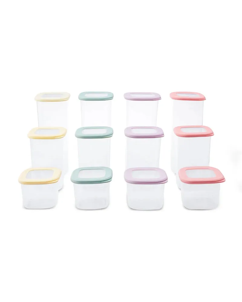 Karaca Forbs 12 Piece Storage Container, Multi