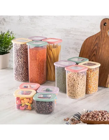 Karaca Forbs 12 Piece Storage Container, Multi