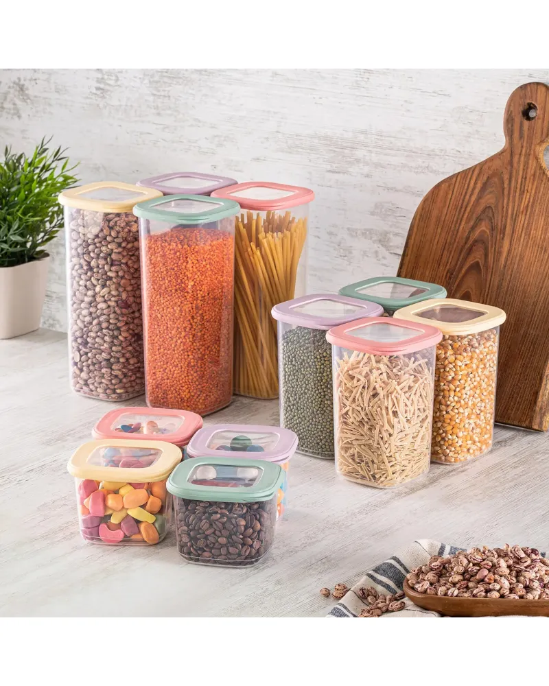 Karaca Forbs 12 Piece Storage Container, Multi