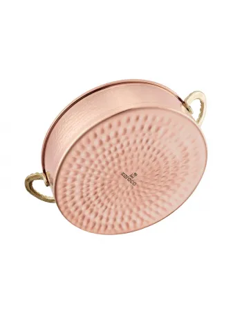 Karaca Alacahöyük Copper Shallow Casserole with Lid, 18cm, Copper