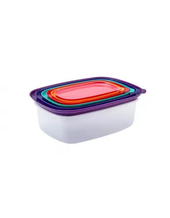 Karaca Vicks Bailando 6 Piece Storage Container, 2.9L, Multi