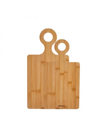 Karaca Dara 2 Piece Bamboo Chopping Board, Wood