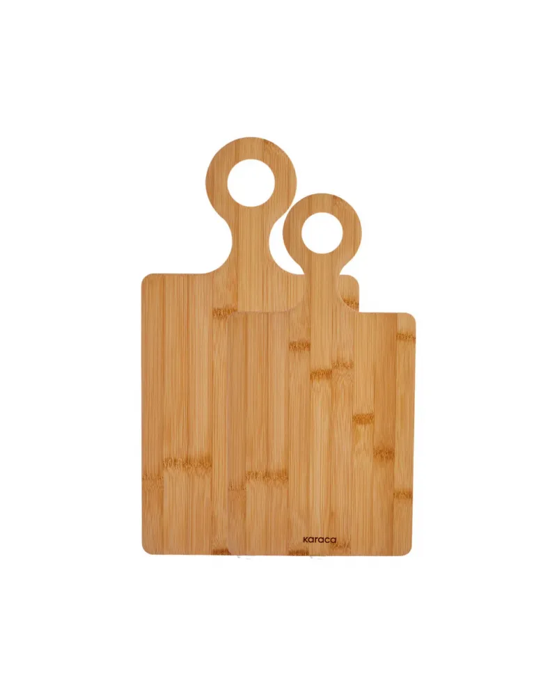 Karaca Dara 2 Piece Bamboo Chopping Board, Wood