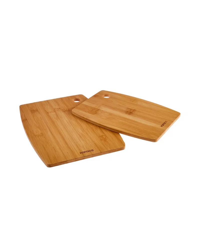 Karaca Bade 2 Piece Bamboo Chopping Board, Wood