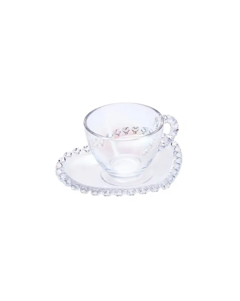 Karaca Rory Glass Espresso Turkish Coffee Cup, 80ml, Clear