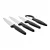 Dr.Inox 4 Piece Stainless Steel Knife Set, Black