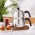 Karaca Belinay Stainless Steel Induction Teapot Set, Medium, Silver Black