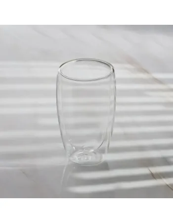 Karaca Pia Glass Coffee Glass, 450ml, Clear
