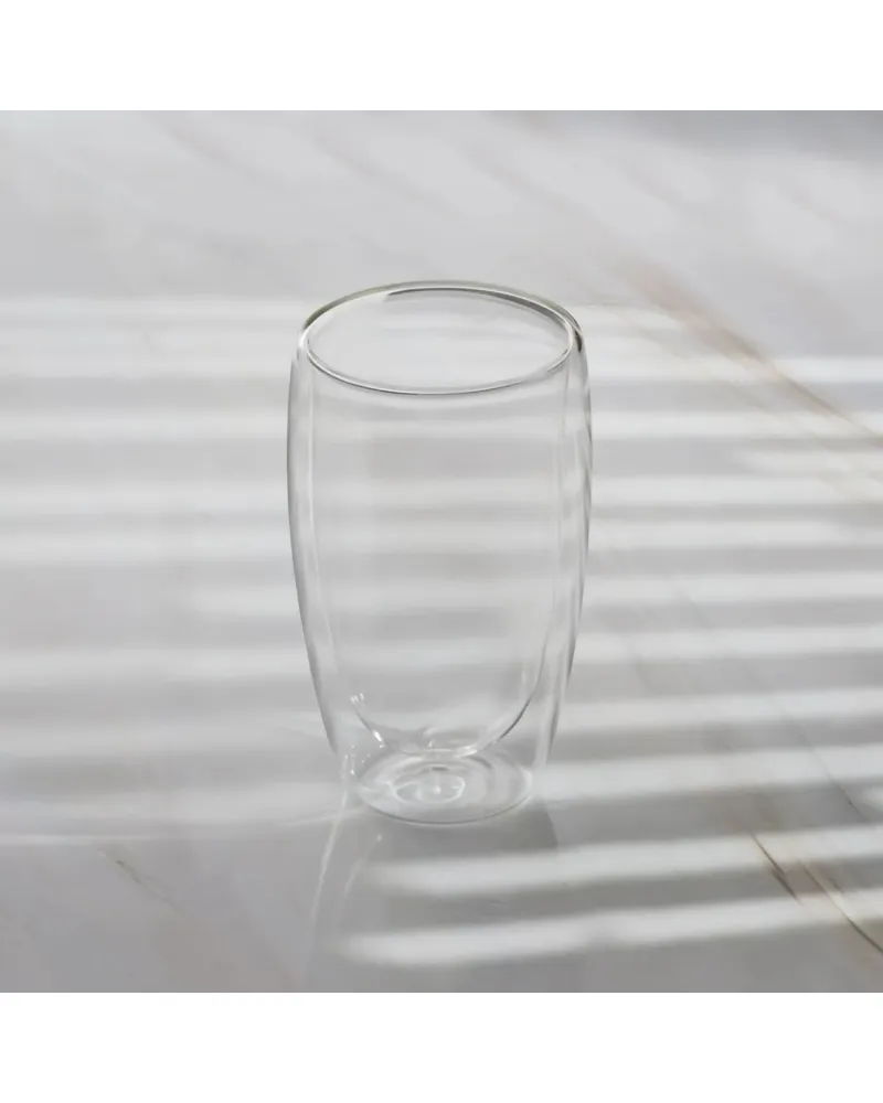 Karaca Pia Glass Coffee Glass, 450ml, Clear