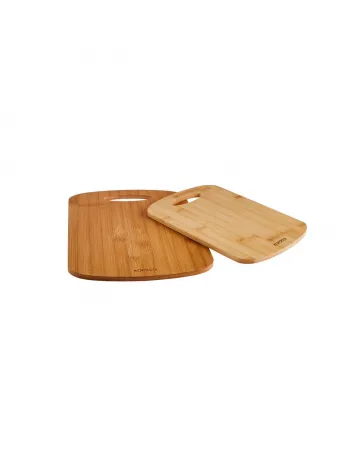 Karaca Defne 2 Piece Bamboo Chopping Board, Wood