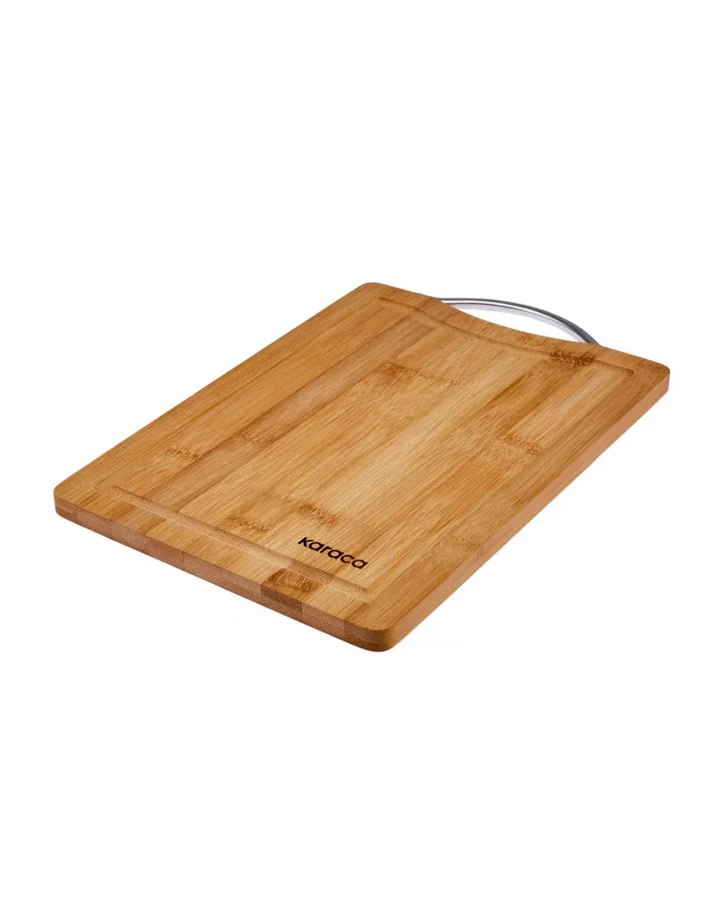 Karaca Owen Bamboo Rectangle Chopping Board, Small, Wood
