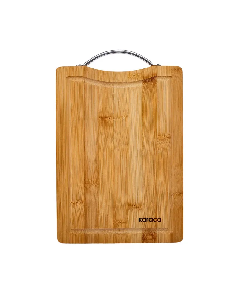 Karaca Owen Bamboo Rectangle Chopping Board, Large, Wood
