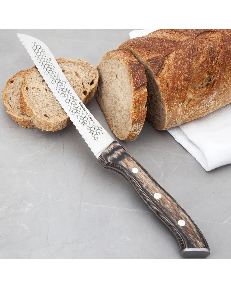 Karaca Refika Bread Knife, 23mmx190mmx2mm, Brown Karaca Refika Bread Knife, 23mmx190mmx2mm, Brown