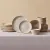 Karaca Aria 24-Piece Reactive Glaze Dinner Set for 6 People, Beige