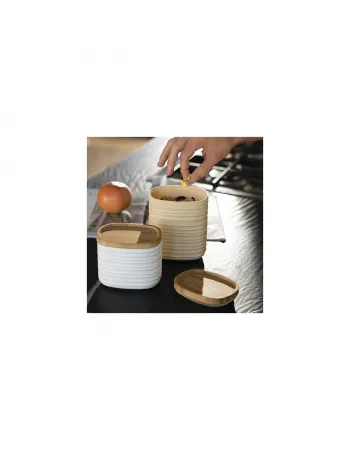 Guzzini Tierra Storage Container, Large, Light Cream