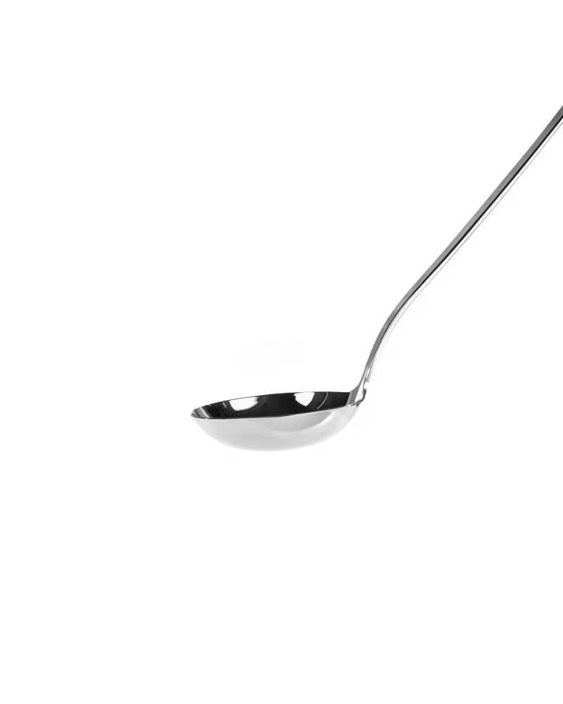 Karaca Flame Stainless Steel Ladle, 27.5cm, Silver