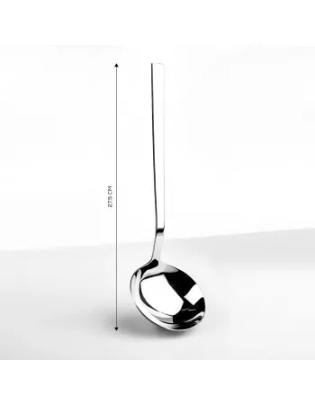 Karaca Flame Stainless Steel Ladle, 27.5cm, Silver