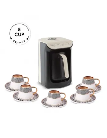 Hatır Köz Turkish Coffee Maker, 535W, Cream