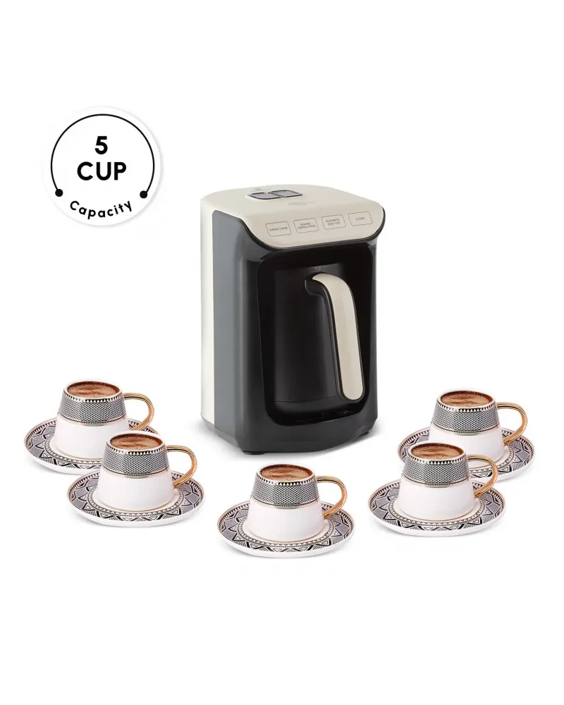 Hatır Köz Turkish Coffee Maker, 535W, Cream